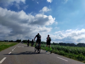 B-team onderweg